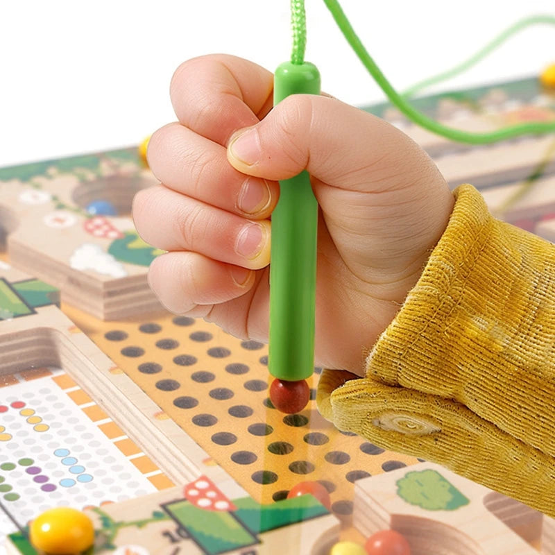 MagnetMaze™ – Magnetic Color Sorting Puzzle Board for Kids (Montessori Learning Toy)