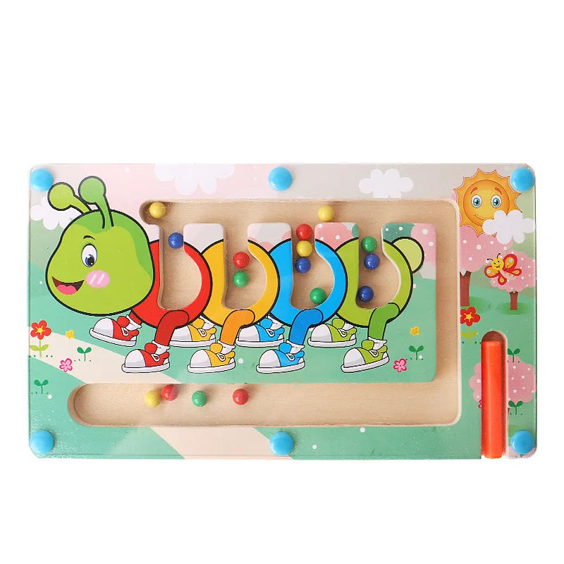 MagnetMaze™ – Magnetic Color Sorting Puzzle Board for Kids (Montessori Learning Toy)