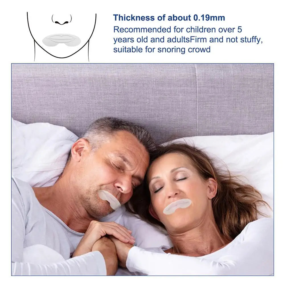 DreamSeal™ – Gentle Sleep Mouth Tape for Nasal Breathing & Snore-Free Nights (90 Strips)