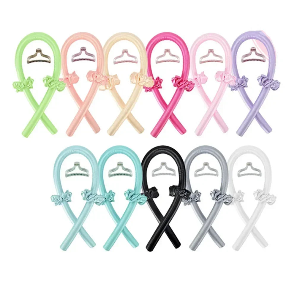 SilkCurl™ – Heatless Curling Headband Set for Soft Overnight Curls (No Heat, No Damage)